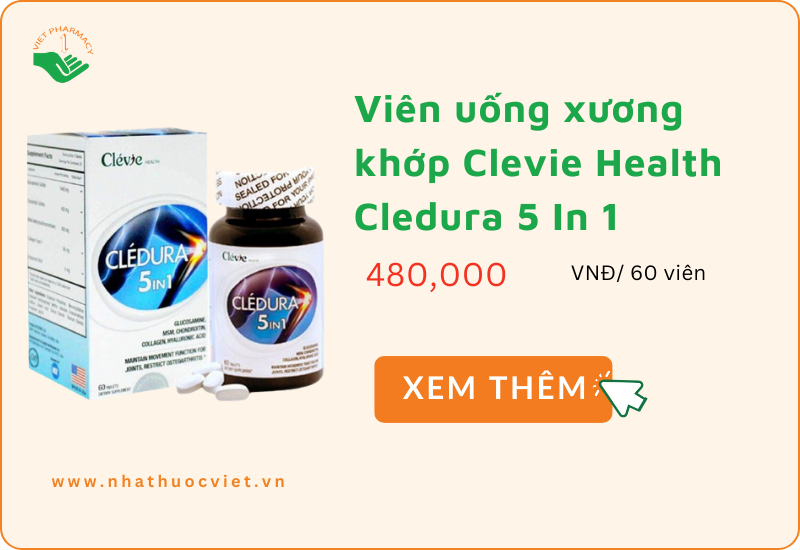 Viên uống xương khớp Clevie Health Cledura 5 In 1