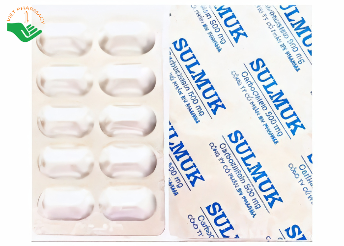 Thuốc Sulmuk 500mg giúp tiêu nhầy, long đờm (30 viên)