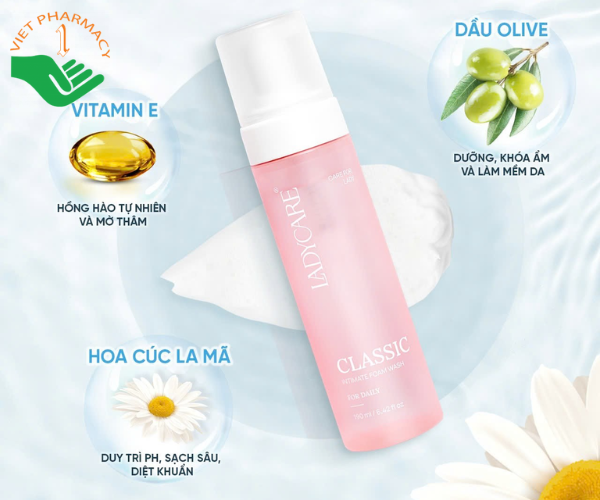 Bọt vệ sinh phụ nữ dành cho mọi loại da Ladycare Classic 190ml
