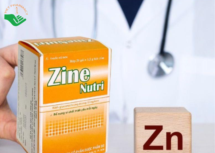 Bột cốm Zine Nutri bổ sung kẽm, trị rối loạn tiêu hóa (20 gói x 1.5g)