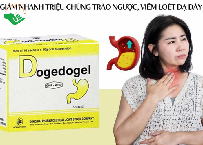 Dogedogel điều trị rối loạn tiêu hóa do thừa acid dạ dày (20 gói x 10g)
