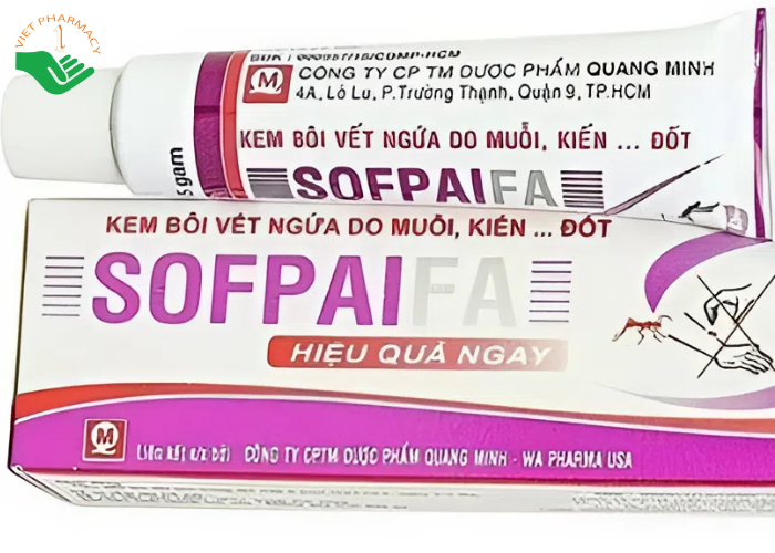 Kem bôi vết ngứa do muỗi, kiến,... đốt Sofpai (5g)