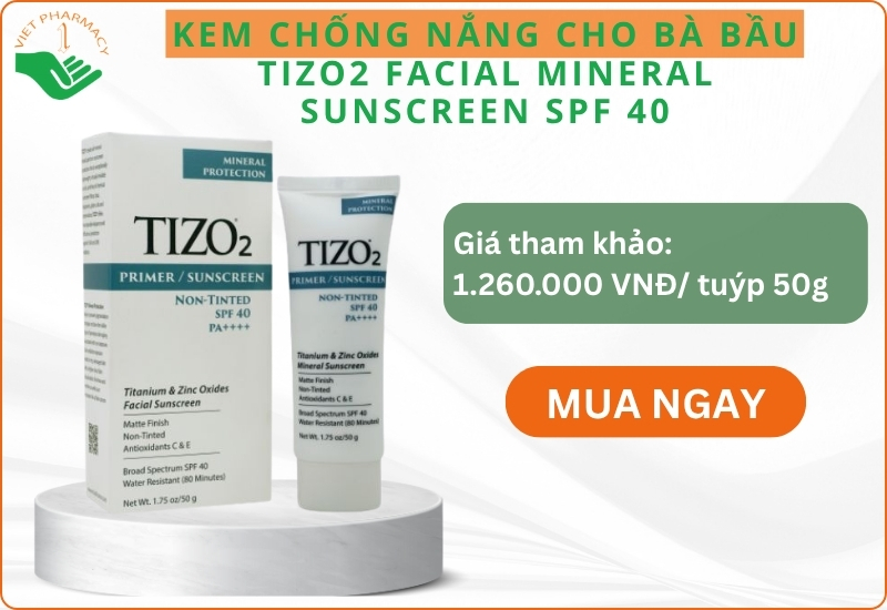 kem chống nắng vật lý cho bà bầu