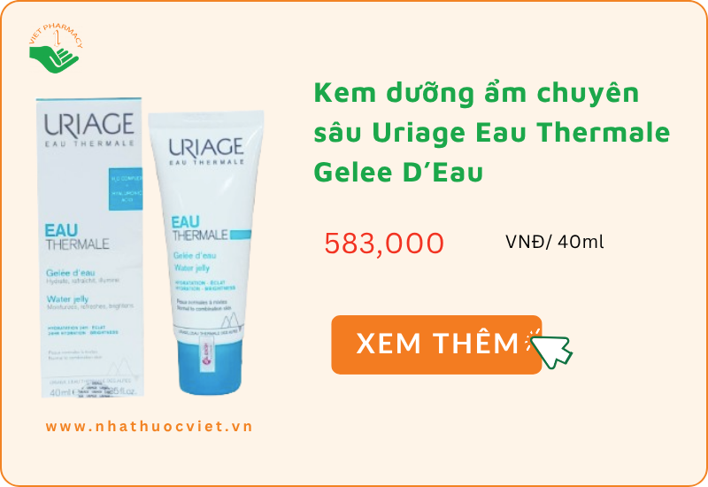 Kem dưỡng ẩm chuyên sâu Uriage Eau Thermale Gelee D’Eau