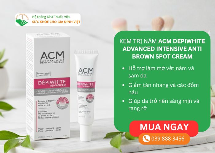 Kem trị nám ACM Depiwhite Advanced Intensive Anti Brown Spot Cream