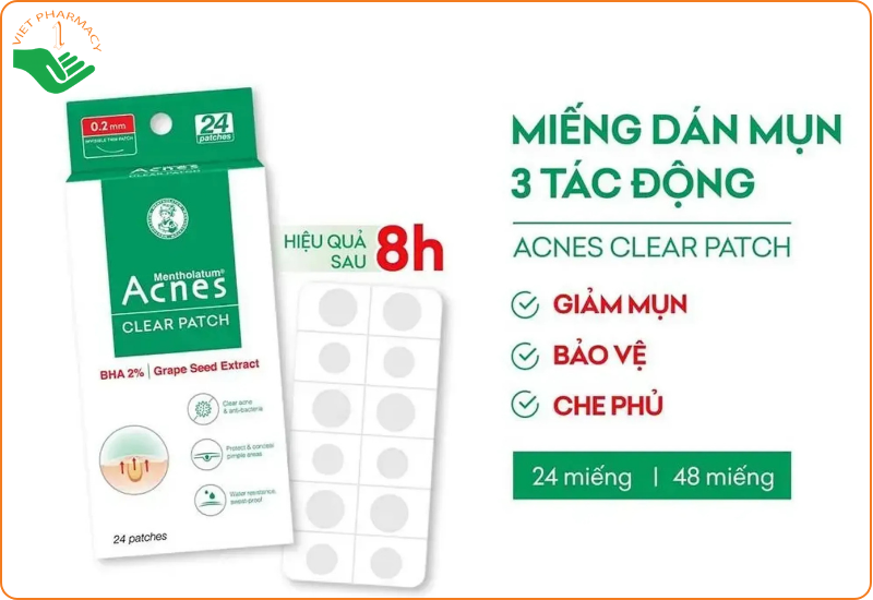 Miếng dán mụn Acnes Clear Patch