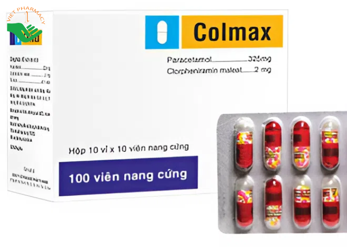 Thuốc Colmax giảm đau, hạ sốt, kháng viêm (100 viên)