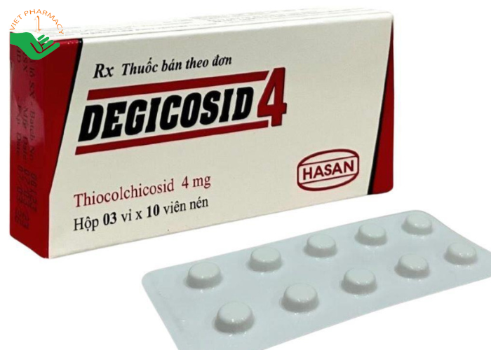 Thuốc Degicosid 4mg giúp giãn cơ (30 viên)