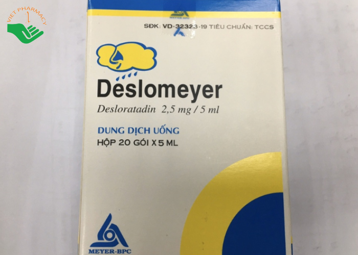 Thuốc Deslomeyer 2,5mg điều trị viêm mũi dị ứng (20 gói x 5ml)