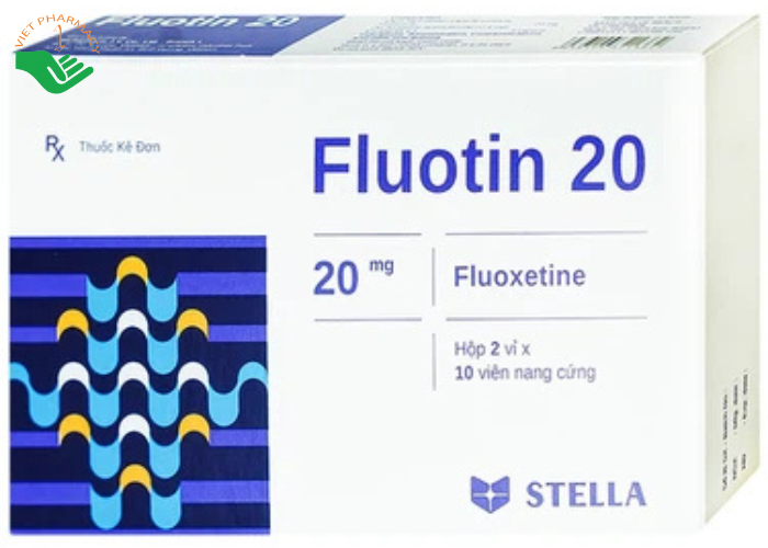 Thuốc Fluotin 20 Stella điều trị trầm cảm, rối loạn xung lực cưỡng bức ám ảnh (2 vỉ x 10 viên)