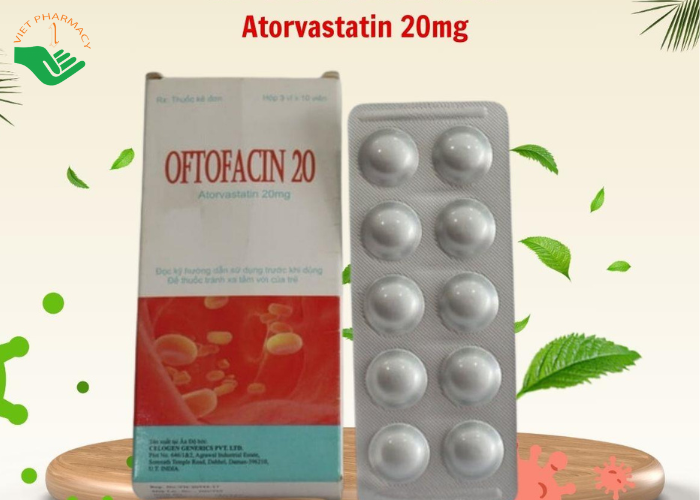 Thuốc Oftofacin 20mg Celogen Pharma hỗ trợ chế độ ăn kiêng, giảm cholesterol (3 vỉ x 10 viên)