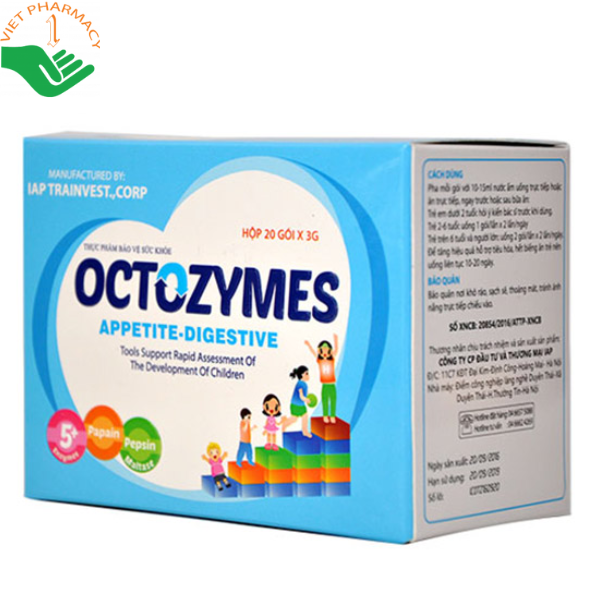 Cốm uống Octozymes bổ sung enzym hỗ trợ tiêu hóa