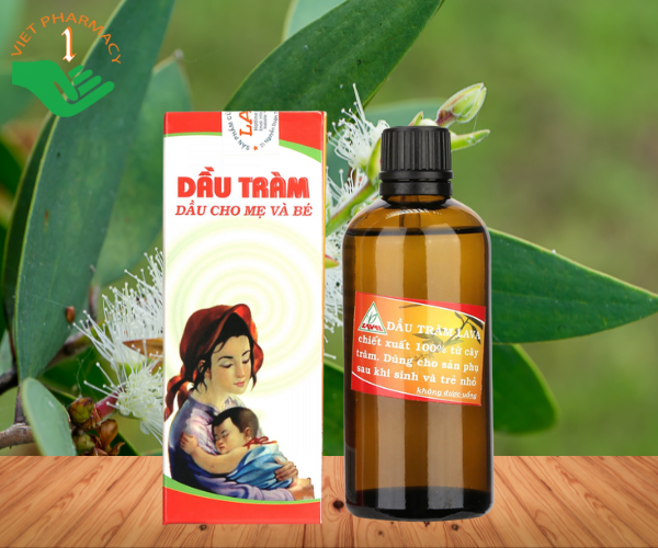Dầu Tràm Lava dành cho mẹ và bé phòng ngừa cảm mạo, trúng gió (Chai 100ml)