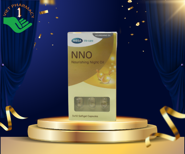 Dầu dưỡng da ban đêm NNO Nourishing Night Oil giúp dưỡng ẩm, phục hồi da (Hộp 3 vỉ x 10 viên)