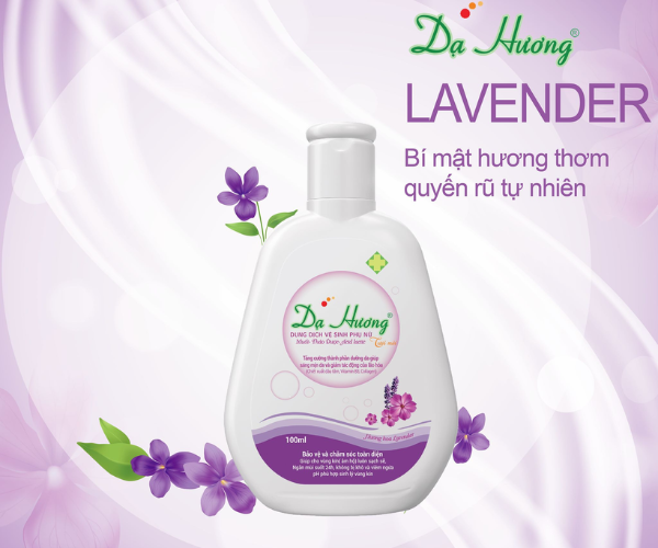 Dung dịch vệ sinh phụ nữ Dạ hương Lavender làm sạch, khử mùi vùng kín (Chai 100ml)