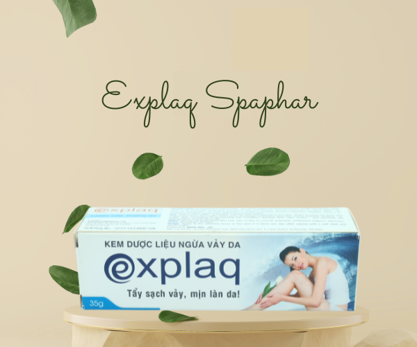 Kem dược liệu Explaq Spaphar tẩy sạch vảy, làm thơm, dưỡng da và duy trì độ ẩm cho da (Tuýp 35g)