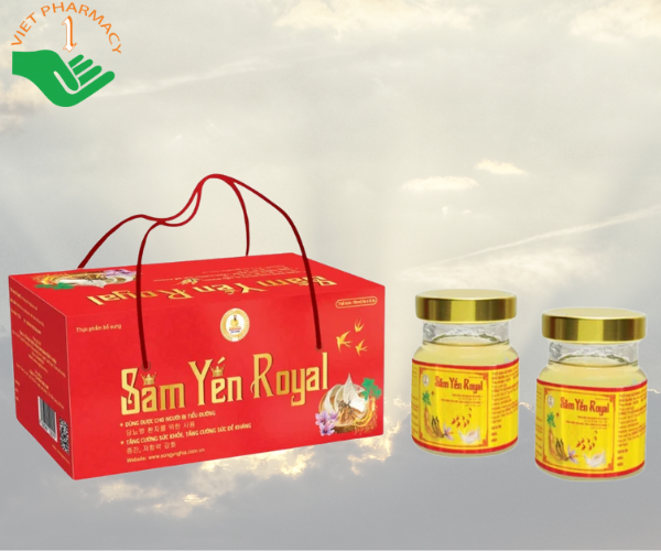 Sâm yến ROYAL hỗ trợ tăng cường sức đề kháng, miễn dịch (Hộp 6 lọ x 70ml)