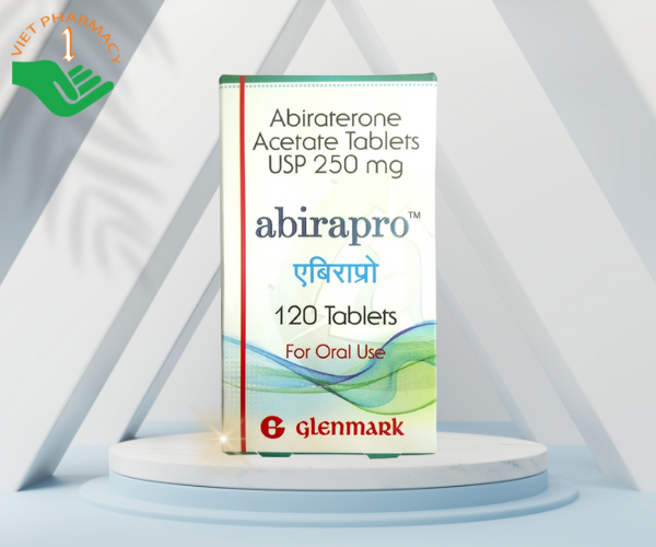Thuốc Glenmark Abirapro 250mg ung thư tuyến tiền liệt (Hộp 120 viên)