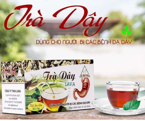 Trà Dây Lava hỗ trợ giảm triệu chứng của viêm loét dạ dày, hành tá tràng (Hộp 30 túi x 5g)