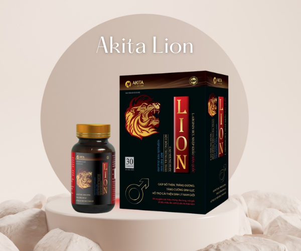 Viên uống Akita Lion bổ thận, tăng cường sinh lỹ nam (Hộp 30 viên)