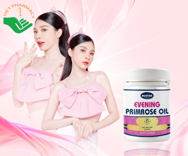 Viên uống Austar Evening Primrose Oil tinh dầu hoa anh đào (Hộp 60 viên)
