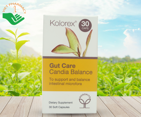 Viên uống ngừa nấm Candida Gut Care Candia Balance Kolorex (Hộp 30 viên)