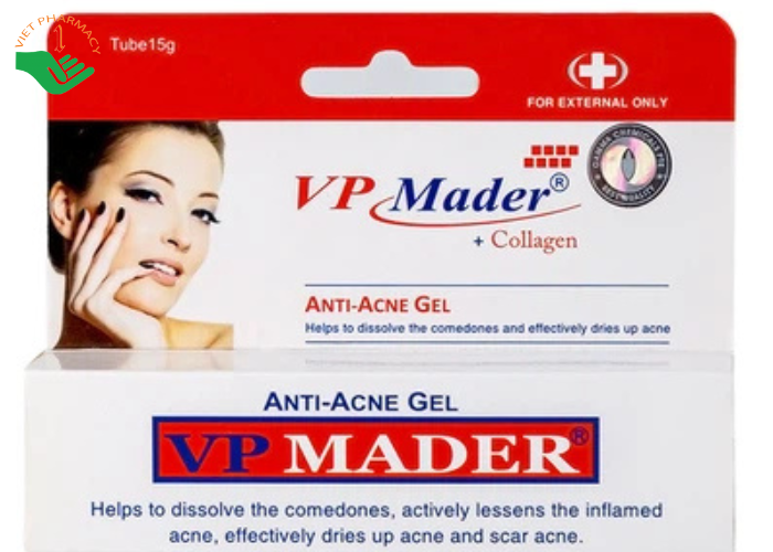 Gel VP Mader Gamma hỗ trợ ngăn ngừa mụn (15g)