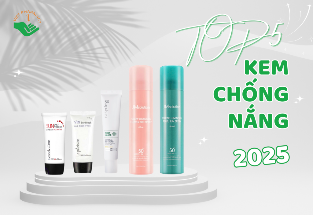 Kem chống nắng hàn quốc đáng mua nhất năm 2025
