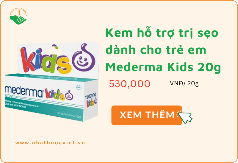 Kem hỗ trợ trị sẹo dành cho trẻ em Mederma Kids 20g