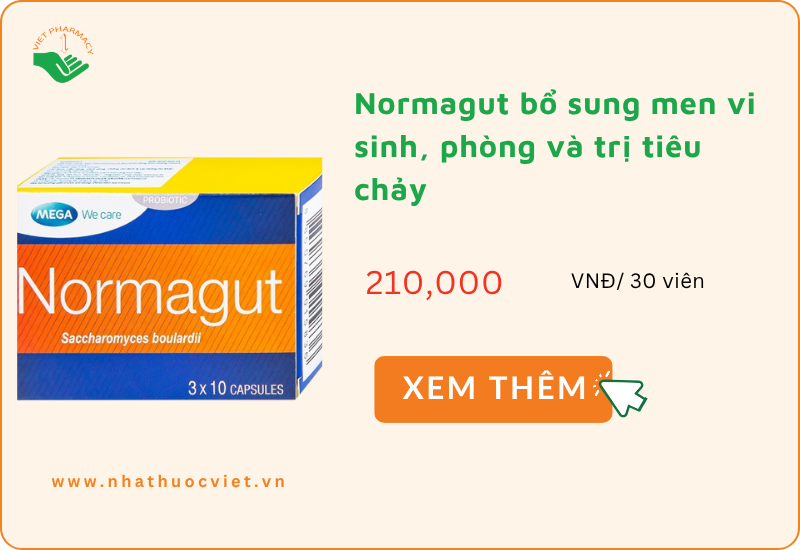 Men vi sinh Normagut bổ sung men vi sinh, phòng và trị tiêu chảy