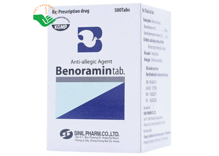 Thuốc Benoramin chống viêm, chống thấp khớp và chống dị ứng (500 viên)