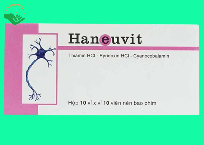 Thuốc Haneuvit Hasan điều trị rối loạn do thiếu vitamin B1, B6, B12 (10 vỉ x 10 viên)
