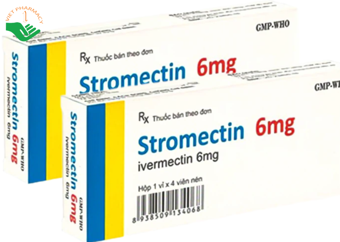 Thuốc Stromectin 6mg Usarich Pharm điều trị các bệnh giun (4 viên)
