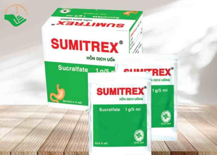 Thuốc Sumitrex 1g/5ml OPV điều trị loét dạ dày tá tràng (30 gói x5ml)