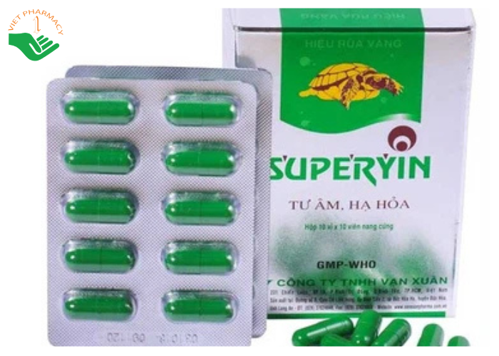 Thuốc Superyin Vạn Xuân điều trị chứng âm hư hỏa vượng (10 vỉ x 10 viên)