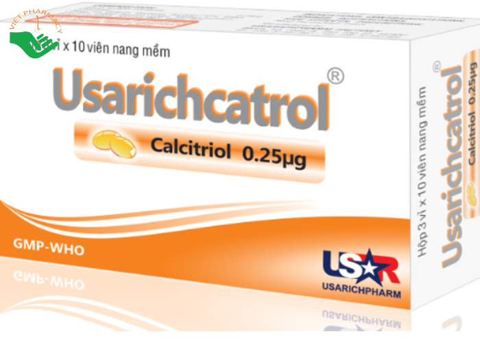 Thuốc Usarichcatrol 0.25Mcg điều trị loãng xương (3 vỉ X 10 viên)