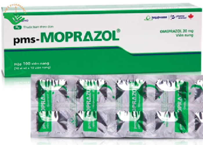 Viên nang cứng Moprazol 20mg Imexpharm điều trị viêm loét dạ dày (10 vỉ x 10 viên)