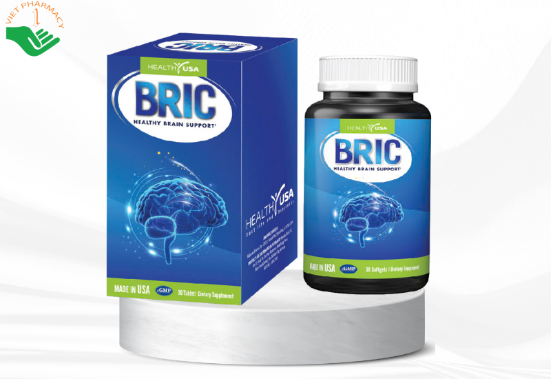 Viên uống BRIC Healthy USA hỗ trợ lưu thông máu não, cải thiện trí nhớ