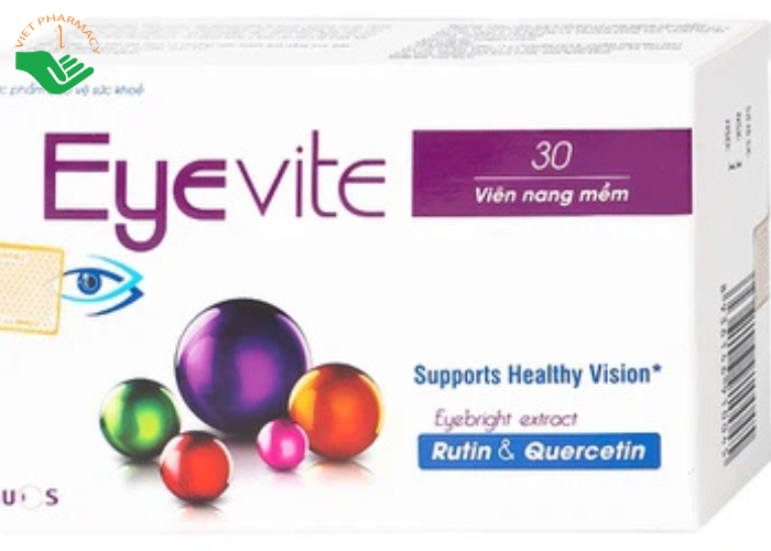 Viên uống Eyevite Sucs hỗ trợ chống oxy hóa, tăng cường thị lực (3 vỉ x 10 viên)
