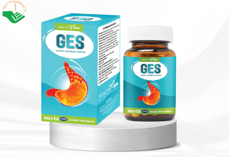Viên uống GES Healthy USA hỗ trợ giảm Acid dịch vị, giảm ợ nóng, ợ chua và khó tiêu