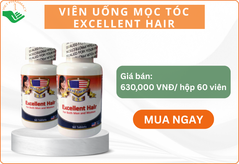 Viên uống kích thích mọc tóc Excellent Hair