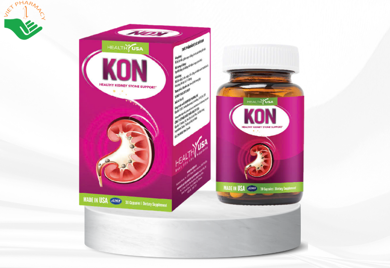 Viên uống KON Healthy USA hỗ trợ lợi tiểu, giảm nguy cơ sỏi đường tiết niệu