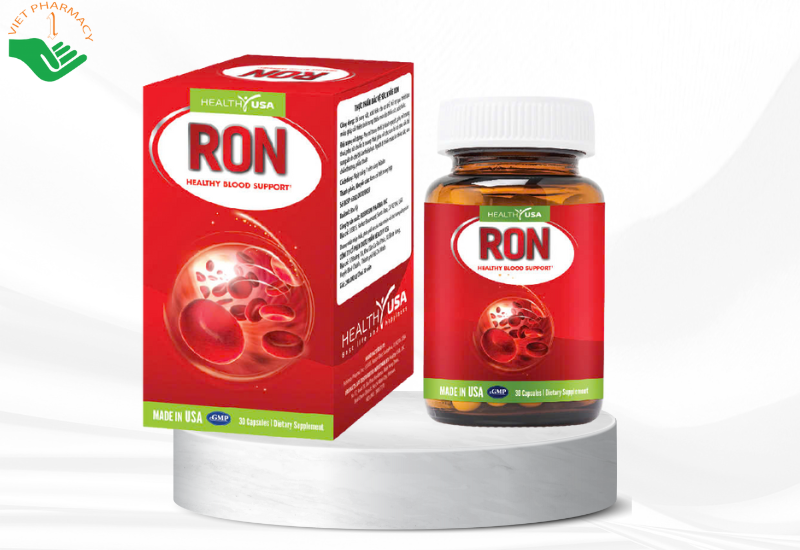 Viên uống RON Healthy USA hỗ trợ tái tạo máu, cải thiện tình trạng thiếu máu