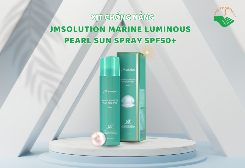 Xịt chống nắng hàn quốc JMsolution Marine Luminous Pearl Sun Spray SPF50+
