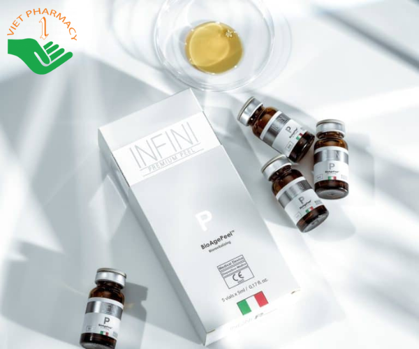 Dung dịch Infini Premium Bioagepeel Peel da nám, mụn, trẻ hoá căng sáng (5 lọ x 5ml)