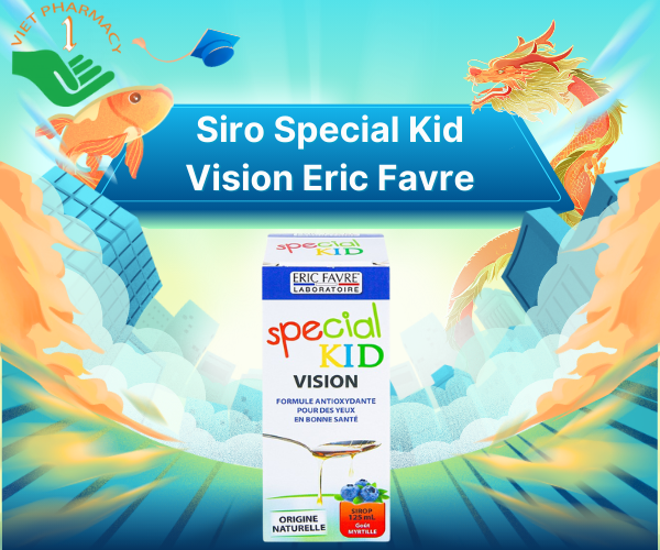 Siro Special Kid Vision Eric Favre bổ sung các dưỡng chất cần thiết, có ích cho thị giác (Chai 125ml)