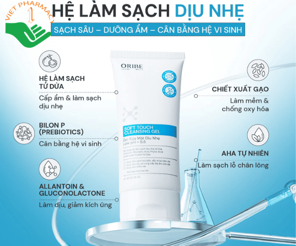 Sữa rửa mặt Oribe Soft Touch dưỡng da ẩm mịn mềm mại dành cho mọi loại da (Tuýp 100g)