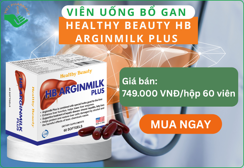 Viên uống bổ gan Healthy Beauty HB Arginmilk Plus
