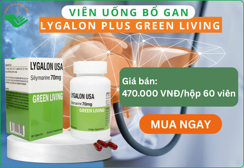 Viên uống hỗ trợ tăng cường chức năng gan của Mỹ Lygalon Plus Green Living