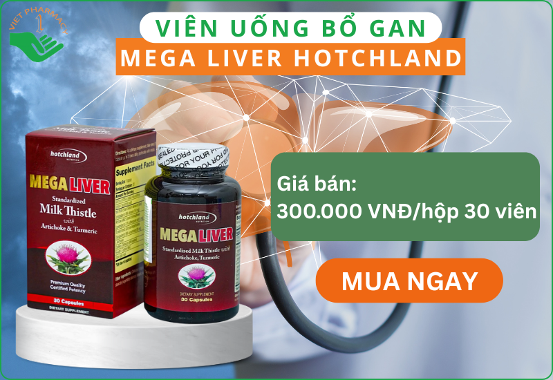 Viên uống Mega Liver Hotchland hỗ trợ chức năng gan